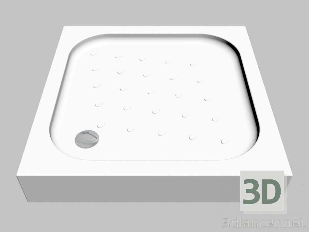 3D Modell Eckiges Tablett 90 cm Ecke (KTC 041B) - Vorschau