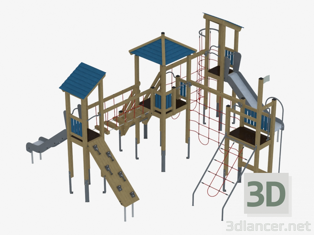 3D Modell Kinderspielanlage (K1402) - Vorschau