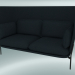 3 डी मॉडल सोफा सोफा (LN6, 90x180 H 115cm, गर्म काले पैर, Sunniva 2 192) - पूर्वावलोकन