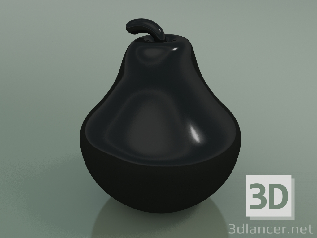 3d модель Скульптура Ceramics Pear (H 28cm, Black) – превью
