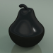 modello 3D Scultura in ceramica pera (H 28 cm, nero) - anteprima