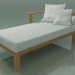 3d model Modular daybed in teak, outdoor InOut (20L) - preview