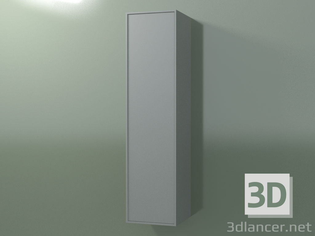 3 डी मॉडल 1 दरवाजे के साथ दीवार कैबिनेट (8BUBEDD01, 8BUBEDS01, सिल्वर ग्रे C35, L 36, P 36, H 144 सेमी) - पूर्वावलोकन