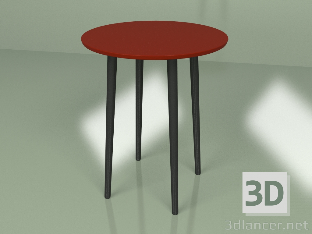 modèle 3D Mini table Spoutnik (bordeaux) - preview