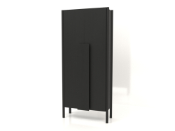 Wardrobe with long handles (without rounding) W 01 (800x300x1800, wood black)