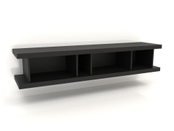 Mueble de pared TM 13 (1800x400x350, madera negra)