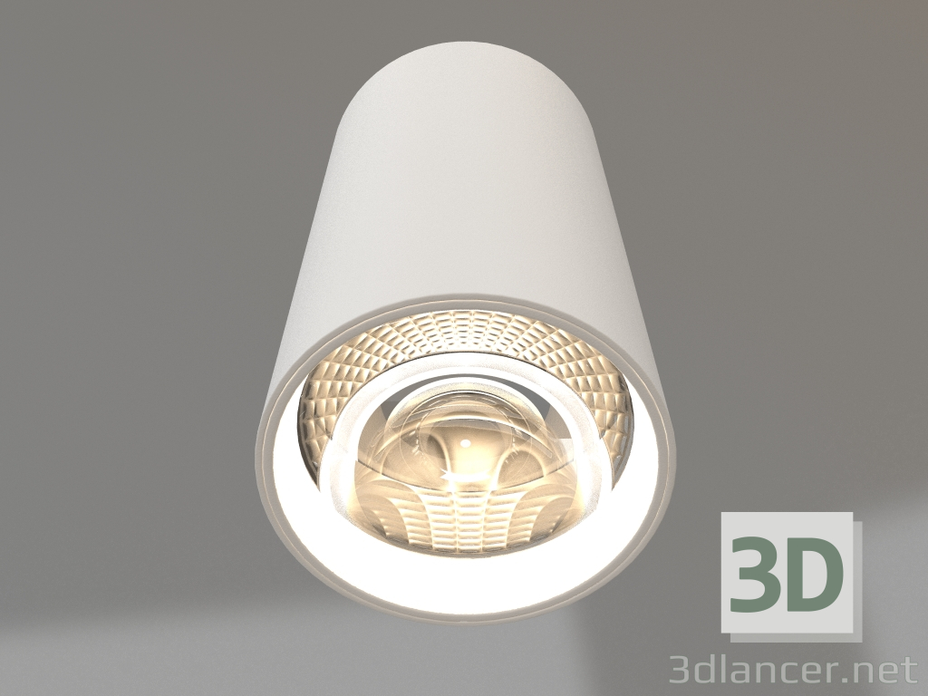 Modelo 3d Lâmpada de superfície SP-POLO-R85-1-15W branca 40 graus (branca, anel branco) - preview