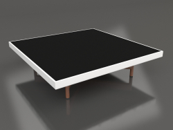 Tavolino quadrato (Bianco, DEKTON Domoos)