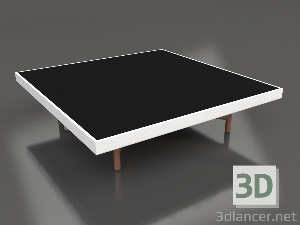 3d model Square coffee table (White, DEKTON Domoos) - preview