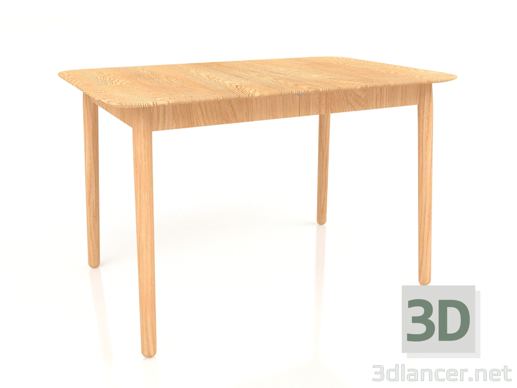 modèle 3D Table à manger Glimps 120-162x80 (Naturel) - preview