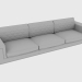 3d model Sofa HELMUT SOFA (365x113xh80) - preview