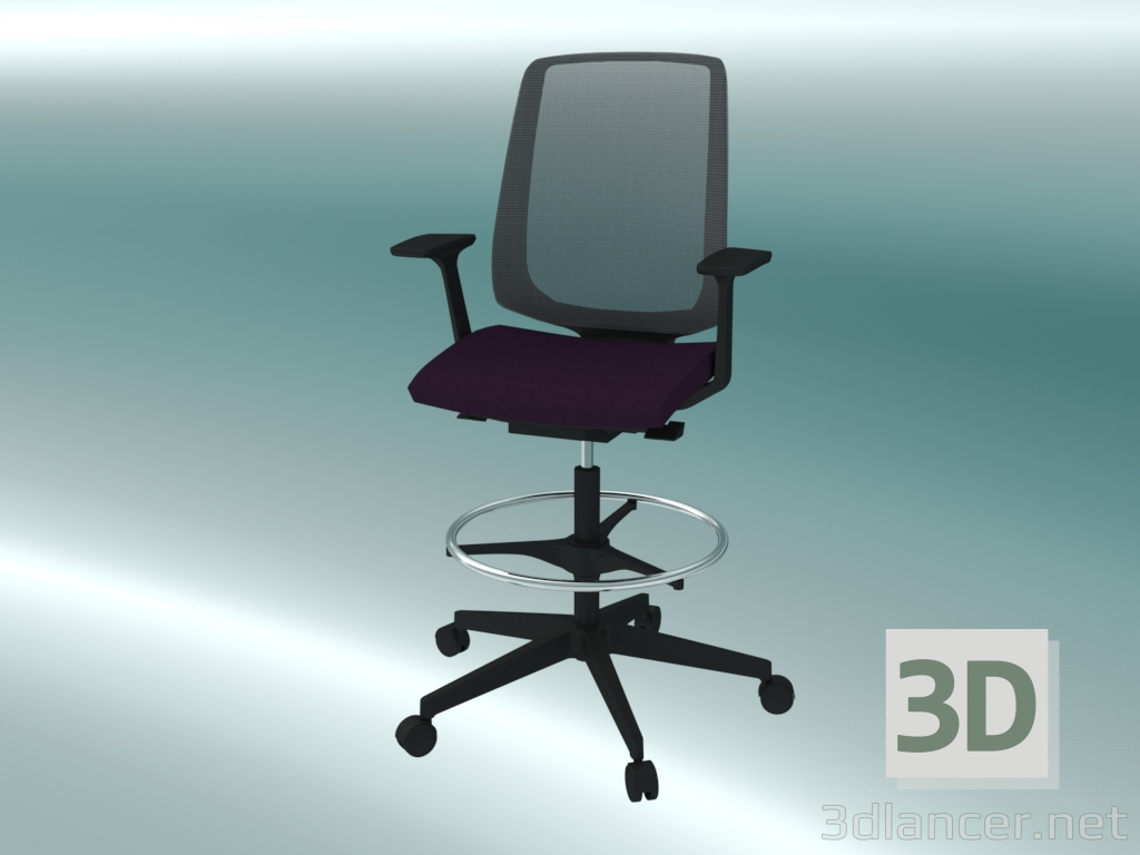3d model Bar stool (350ST P60) - preview