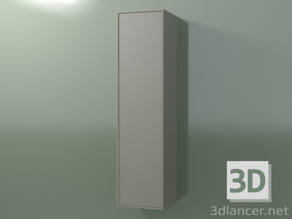 3d model Wall cabinet with 1 door (8BUBEDD01, 8BUBEDS01, Clay C37, L 36, P 36, H 144 cm) - preview