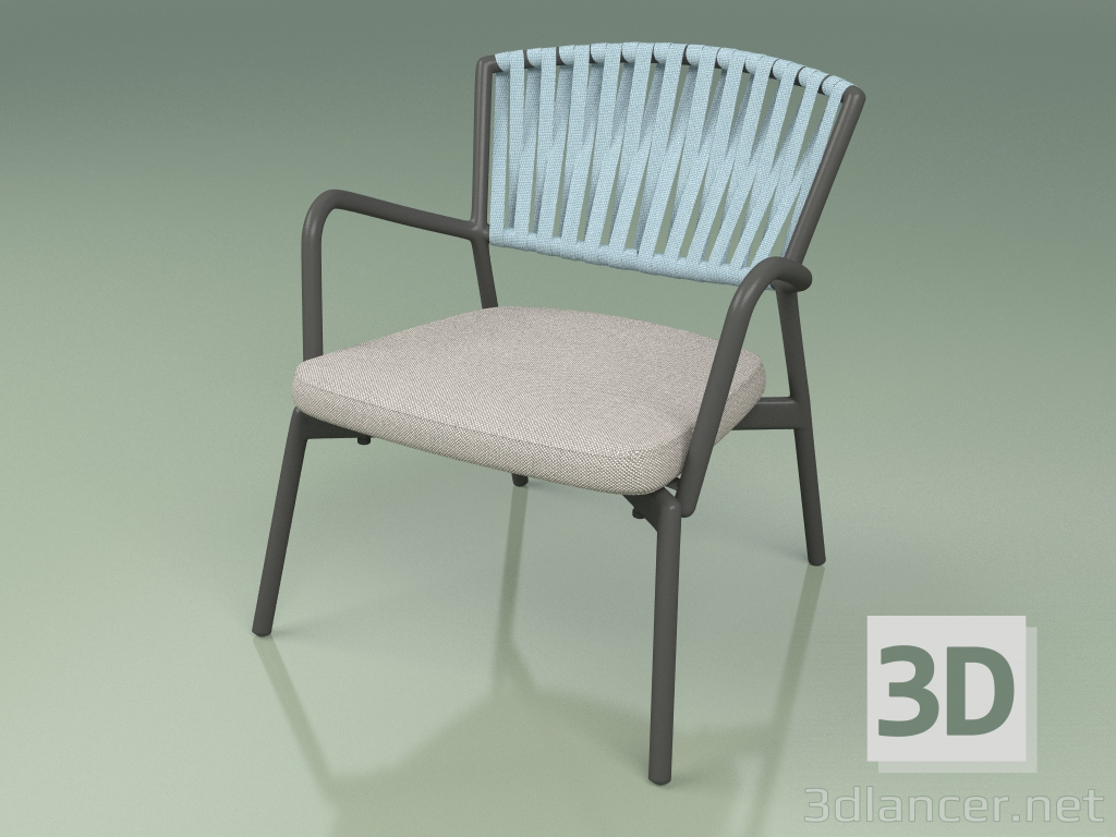 3D Modell Stuhl mit weicher Sitzfläche 127 (Belt Sky) - Vorschau