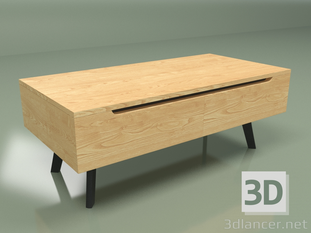 modello 3D Tavolino Sandy 120x60 - anteprima