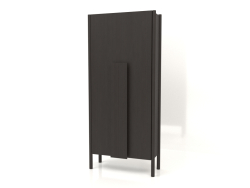 Wardrobe with long handles (without rounding) W 01 (800x300x1800, wood brown dark)