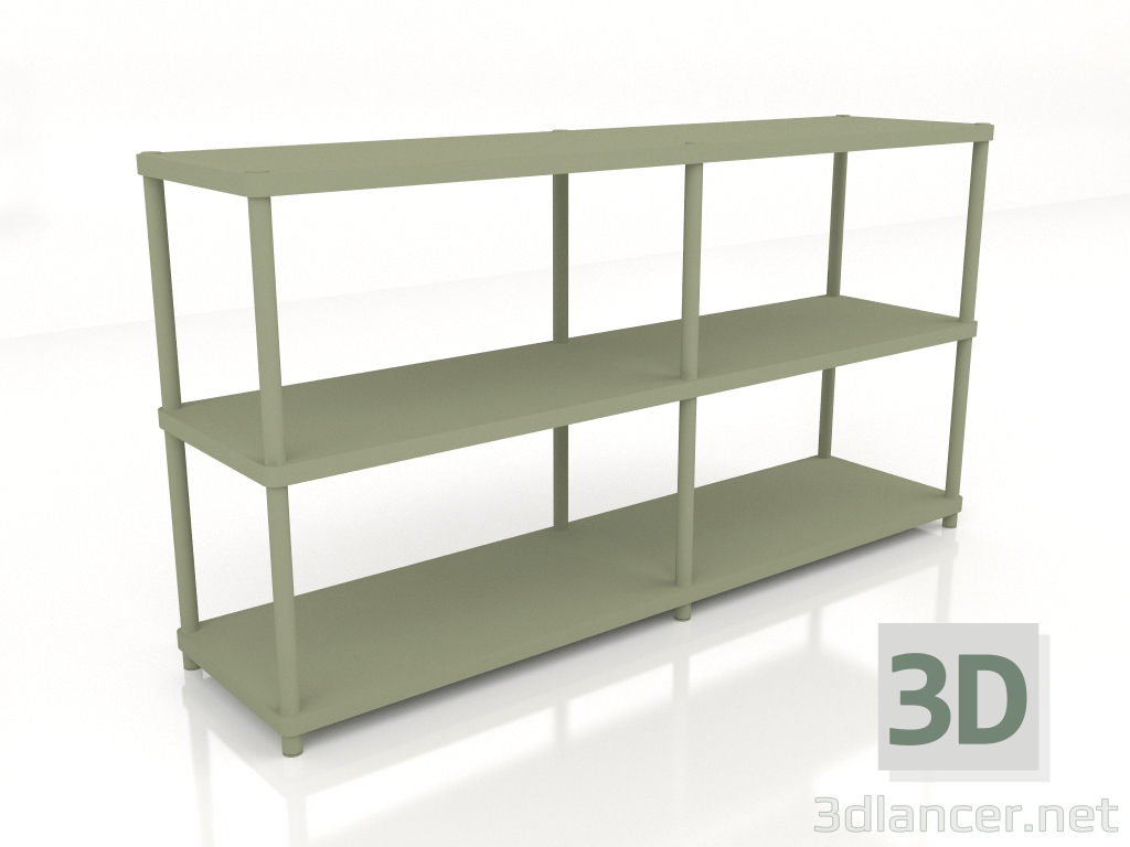 modèle 3D Bibliothèque sur pilotis SIR22 (1600x400x867) - preview
