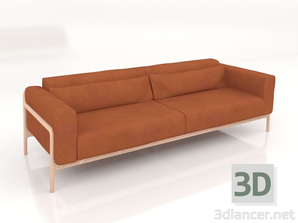 3 डी मॉडल सोफा 3+ फॉन - पूर्वावलोकन