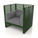 3d model Normando lounge chair with a high back (Bottle green) - preview
