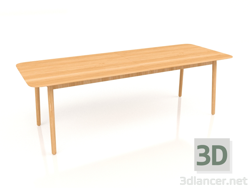 3d модель Стол обеденный Glimps 180-240x90 (Natural) – превью