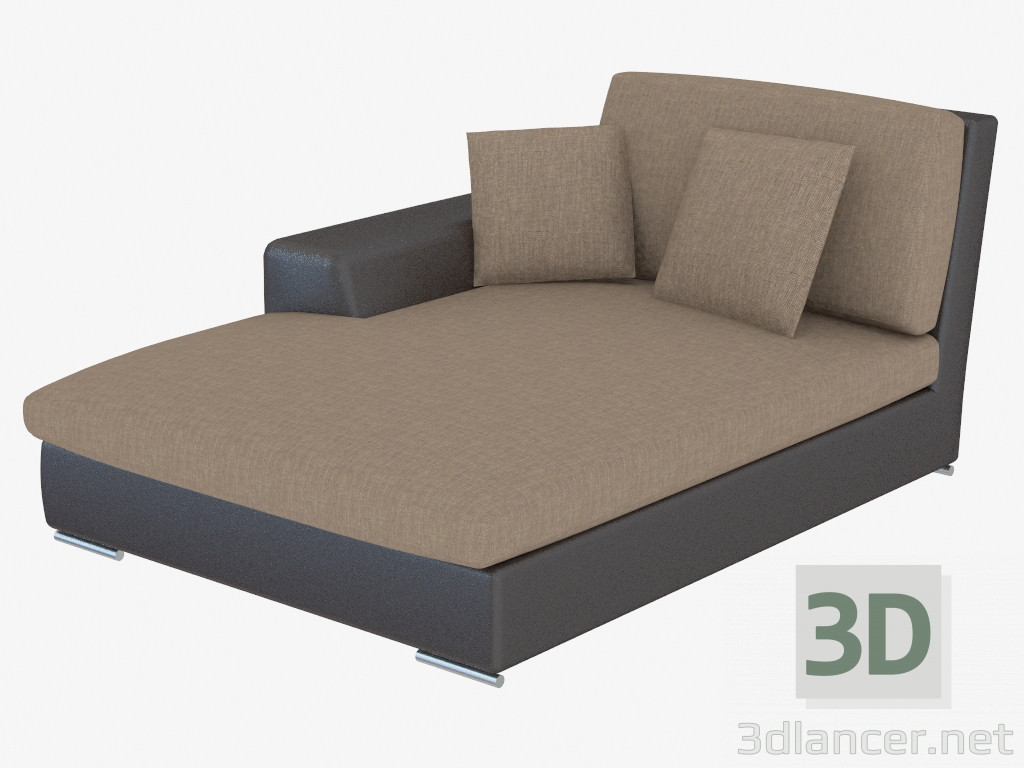 3d model Cushion with combined upholstery Ralph - preview