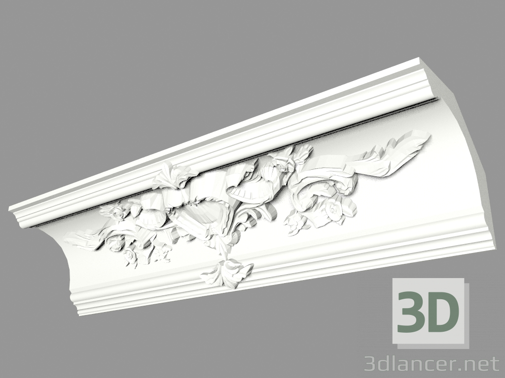 3D modeli Kalıplı saçak (КФ67ц) - önizleme