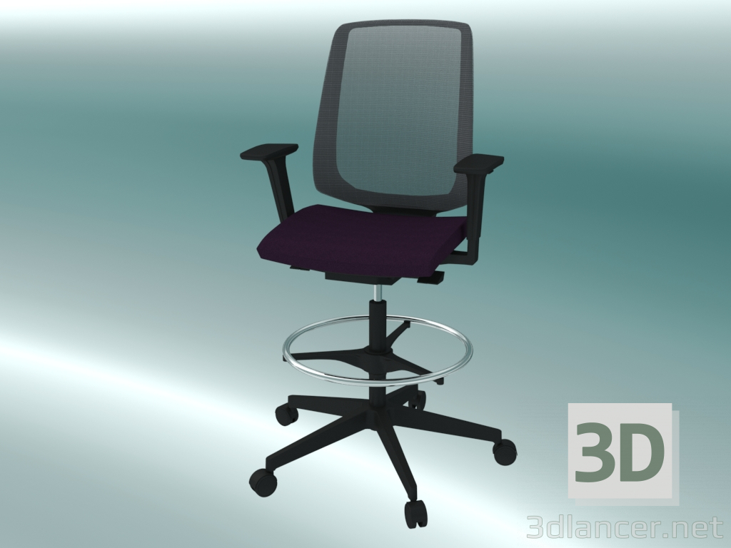 Modelo 3d Banqueta alta (350ST P61) - preview