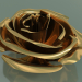 Modelo 3d Elemento Decorativo Rosa (D 13cm, Dourado) - preview