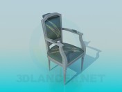 Soft chair with armrests
