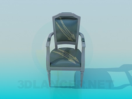 modelo 3D Silla suave con brazos - escuchar modelo 3D Silla suave con brazos - escuchar