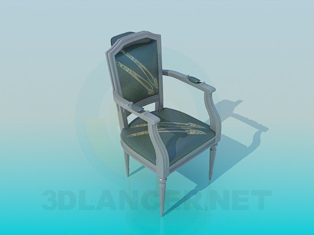 modelo 3D Silla suave con brazos - escuchar modelo 3D Silla suave con brazos - escuchar
