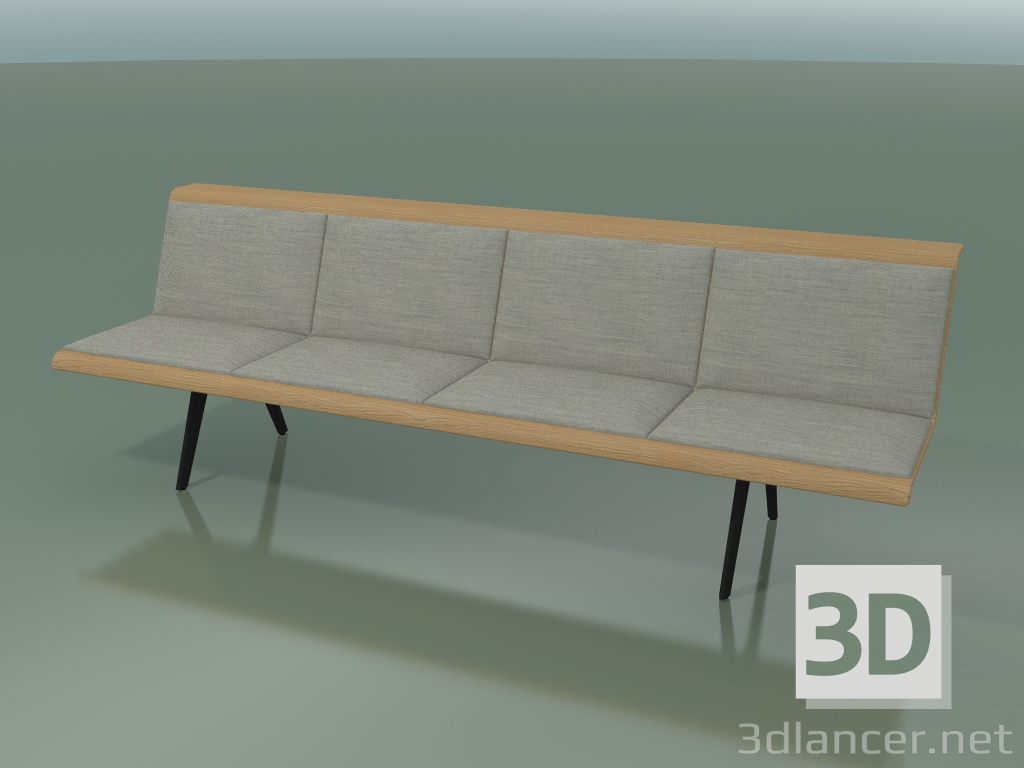 modèle 3D Module central Waiting 4548 (L 240 cm, effet chêne) - preview