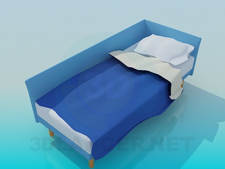 modello 3D Angolo letto - anteprima