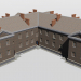3D Köşe iki katlı bina 1-552-2 modeli satın - render