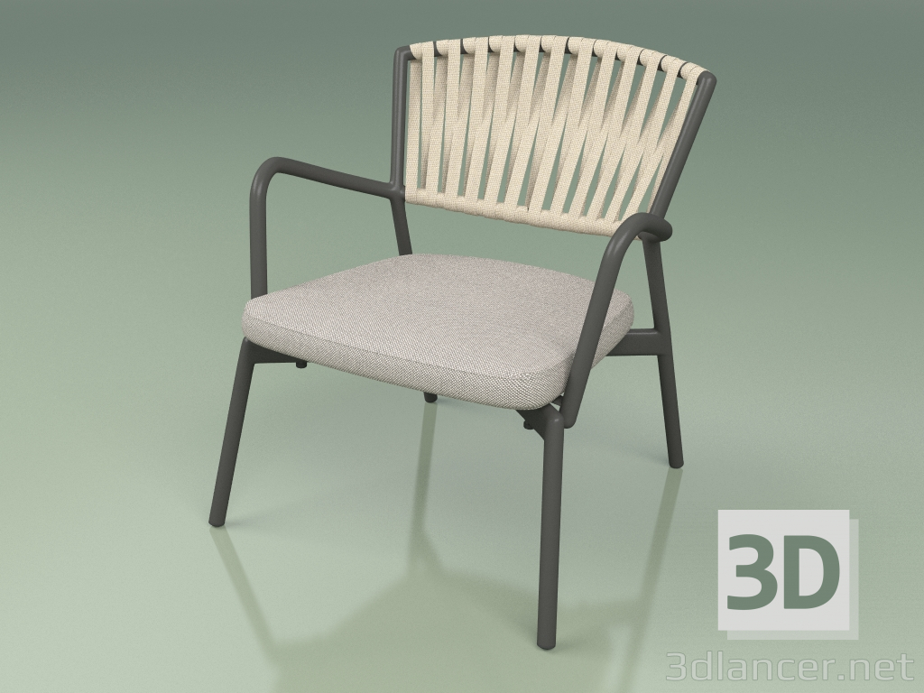 3d модель Кресло с мягким сиденьем 127 (Belt Sand) – превью