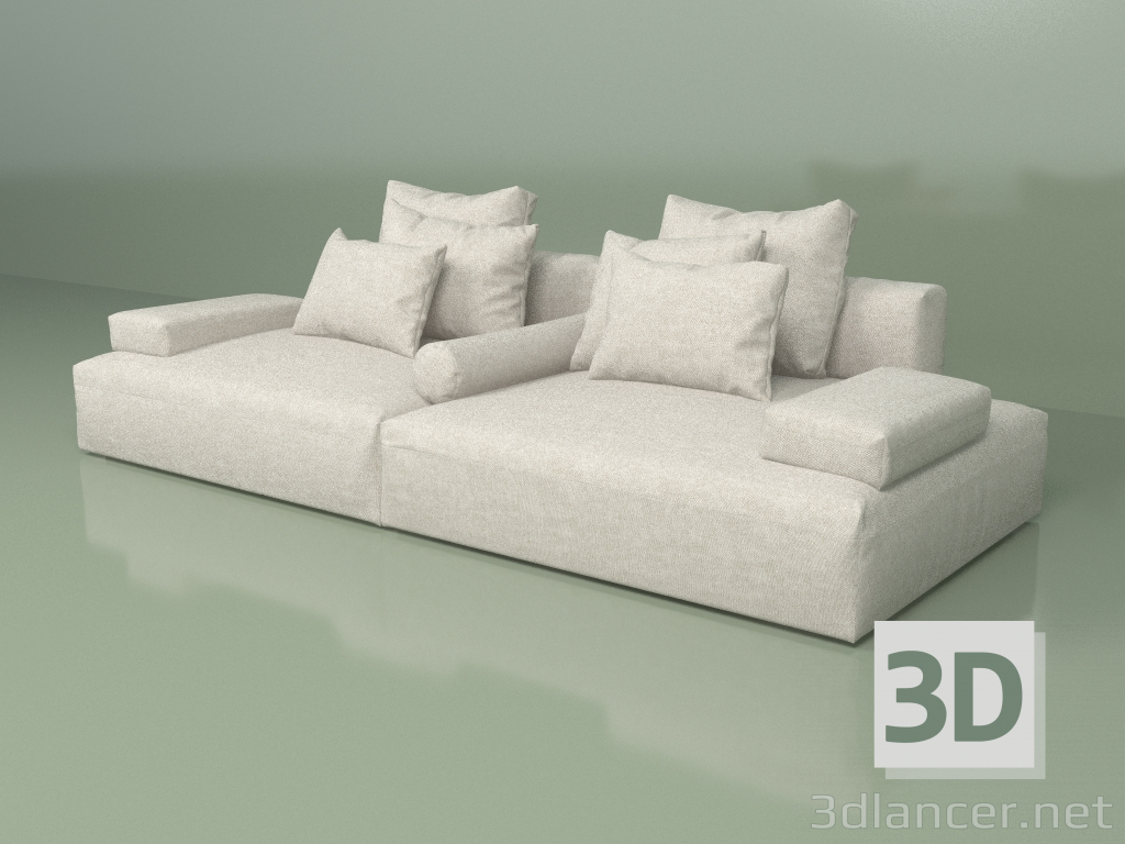 modello 3D Grande divano Topchan - anteprima