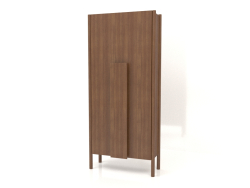 Wardrobe with long handles (without rounding) W 01 (800x300x1800, wood brown light)