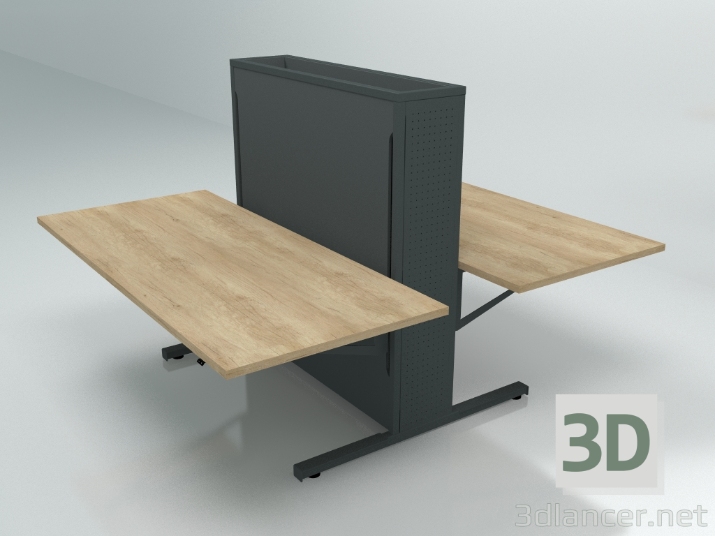 Modelo 3d Fluxo de mesa de trabalho FLW18 (1800x1900) - preview