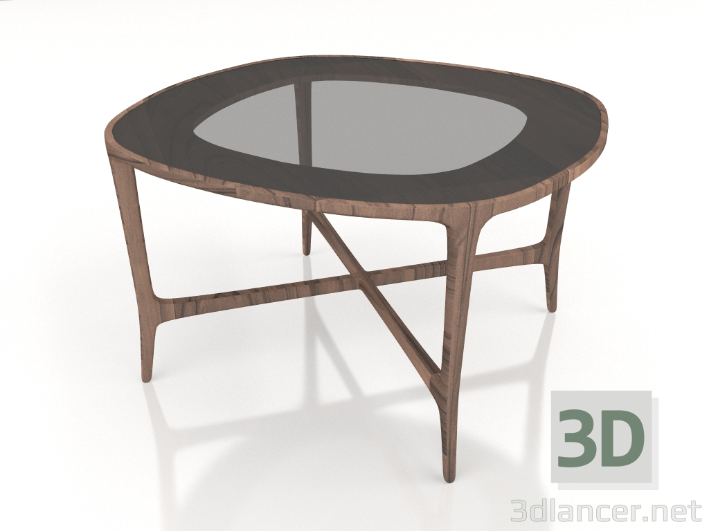 modèle 3D Table basse Jun carré années 60 - preview