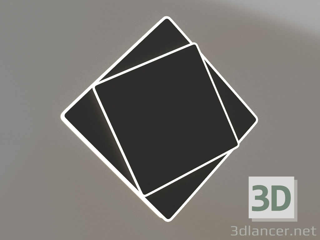 3D Modell Wandleuchte (6428) - Vorschau