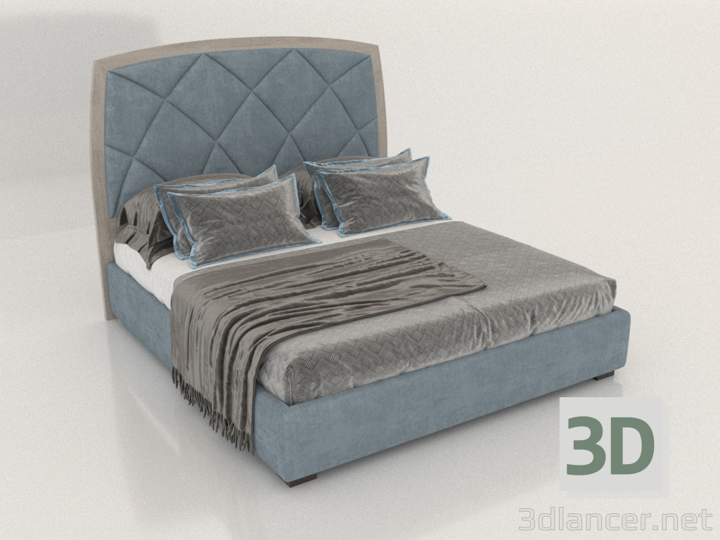 3D Modell Doppelbett - Vorschau