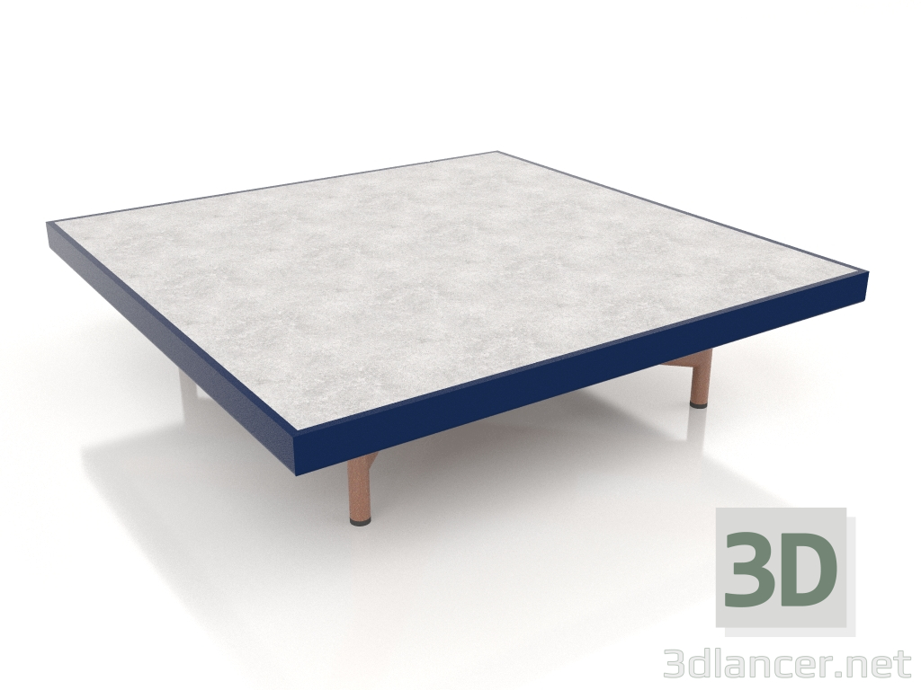 modello 3D Tavolino quadrato (Blu notte, DEKTON Kreta) - anteprima