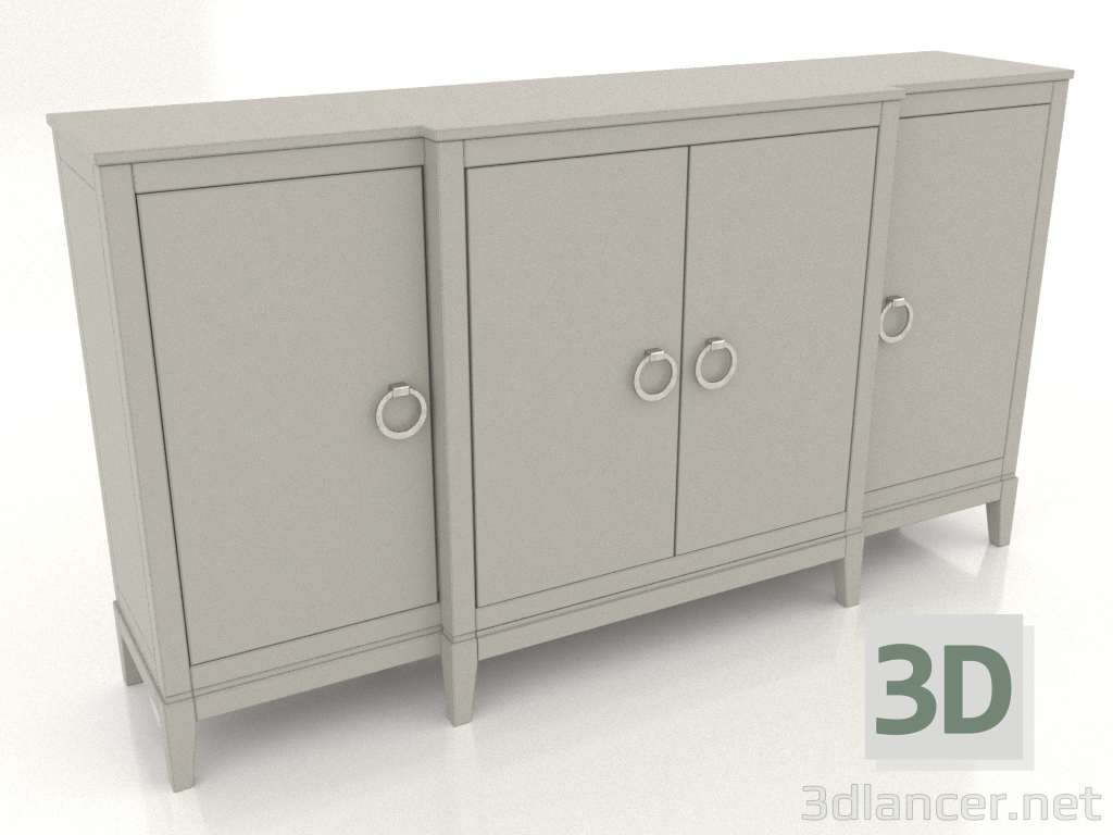 3d model Chest of drawers (RAL 7044, option 3) - preview