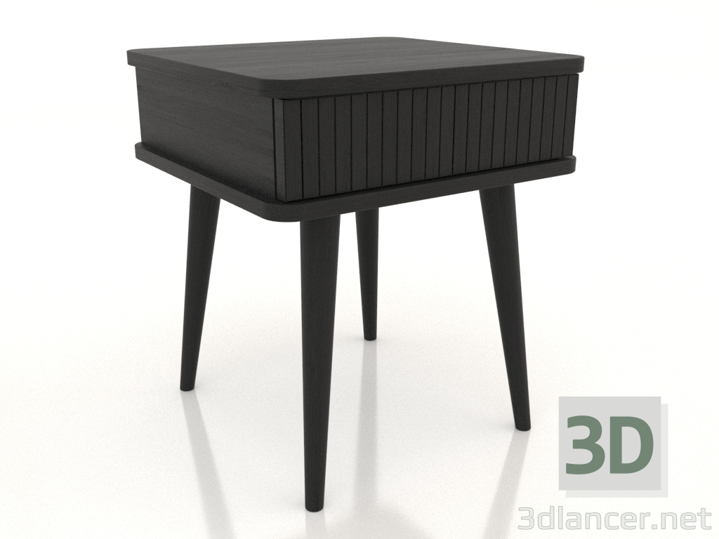 modello 3D Comodino STAND 420 mm (nero RAL 9005) - anteprima