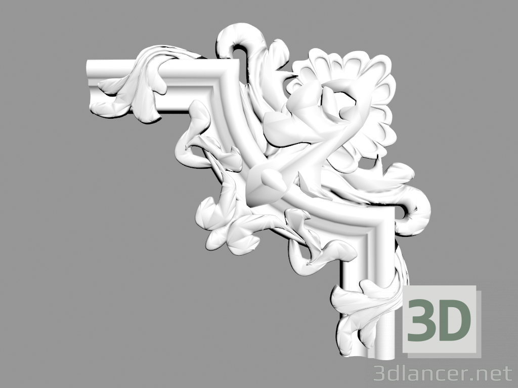 modello 3D Elemento angolare CF3063-A - anteprima