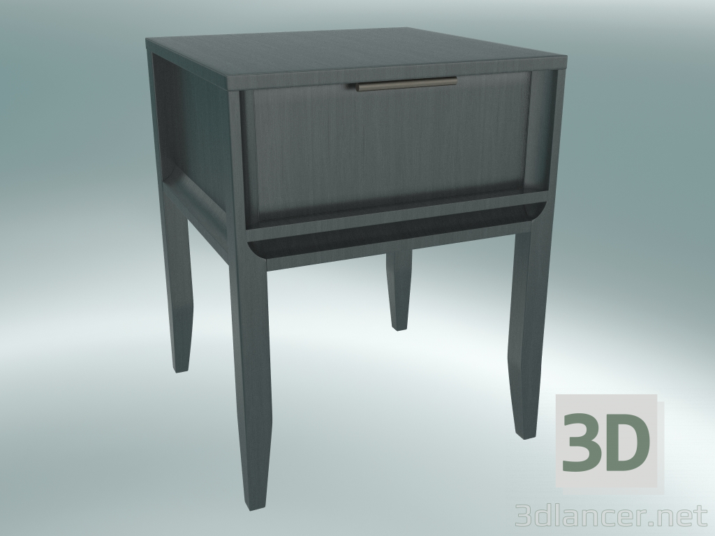 3d model Small bedside table (Gray Oak) - preview
