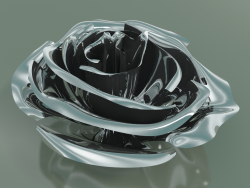 Decor Element Rose (D 13cm, Platinum)