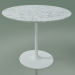modello 3D Tavolino ovale 0742 (H 43 - 51x47 cm, marmo, V12) - anteprima