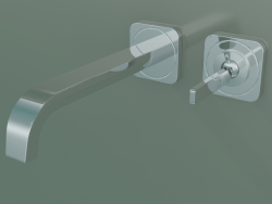 Miscelatore monocomando lavabo ad incasso a parete (36106000, Cromo)