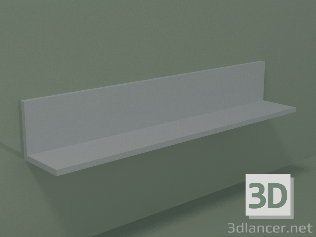 3d model Shelf (90U20003, Silver Gray C35, L 72, P 12, H 12 cm) - preview